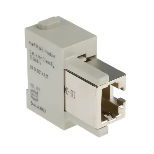 09140014721.webp HARTING 09140014721 Modular RJ45 Modul 2xBuchse (F)
